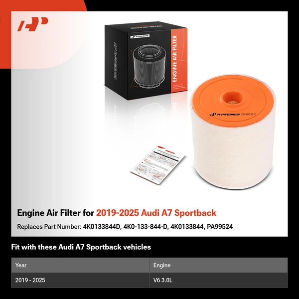 Engine Air Filter for 2019-2025 Audi A7 Sportback