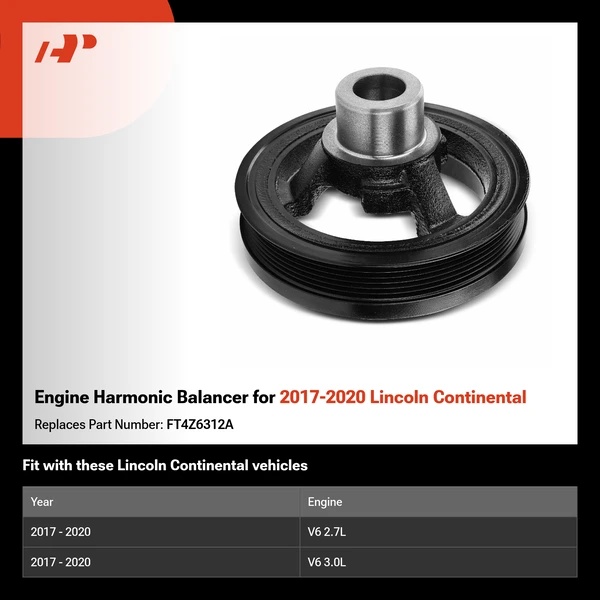Engine Harmonic Balancer for 2017-2020 Lincoln Continental
