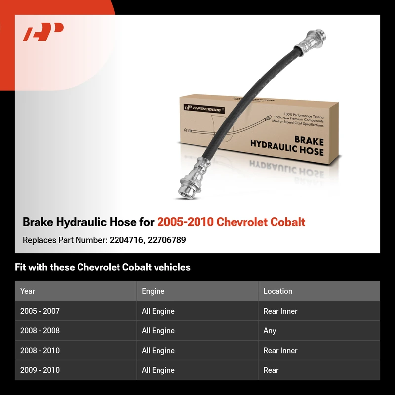 Brake Hydraulic Hose for 2005-2010 Chevrolet Cobalt