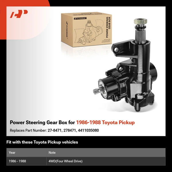 Power Steering Gear Box for 1986-1988 Toyota Pickup