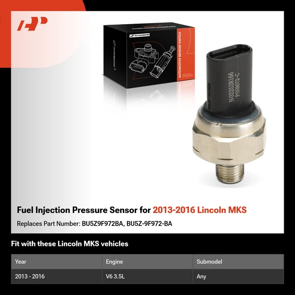 Fuel Injection Pressure Sensor for 2013-2016 Lincoln MKS