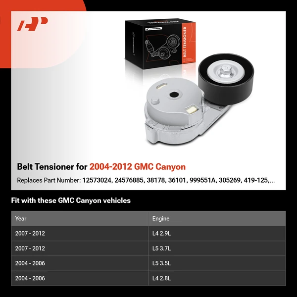 Belt Tensioner for 2004-2012 GMC Canyon