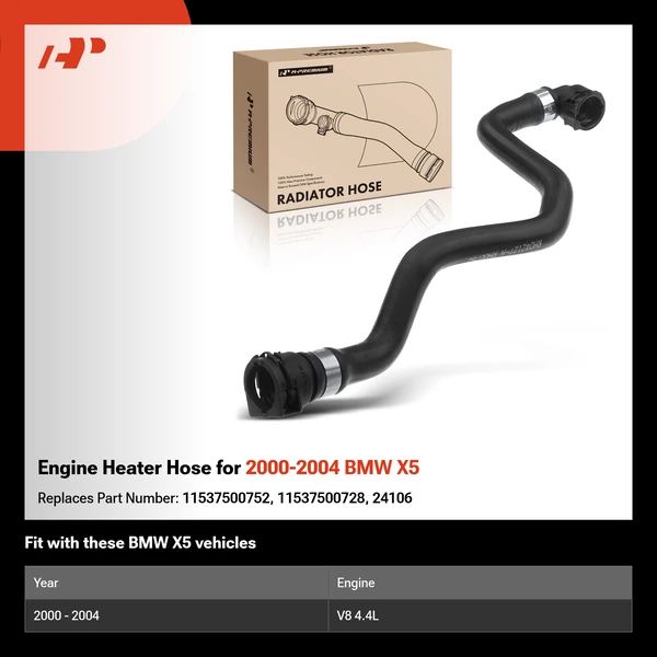 Engine Heater Hose for 2000-2004 BMW X5