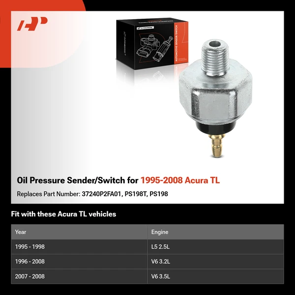 Oil Pressure Sender/Switch for 1995-2008 Acura TL