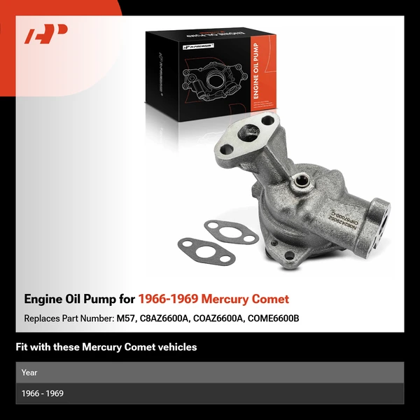 Engine Oil Pump for 1966-1969 Mercury Comet