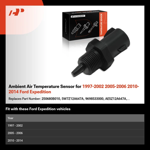Ambient Air Temperature Sensor for 1997-2002 2005-2006 2010-2014 Ford Expedition