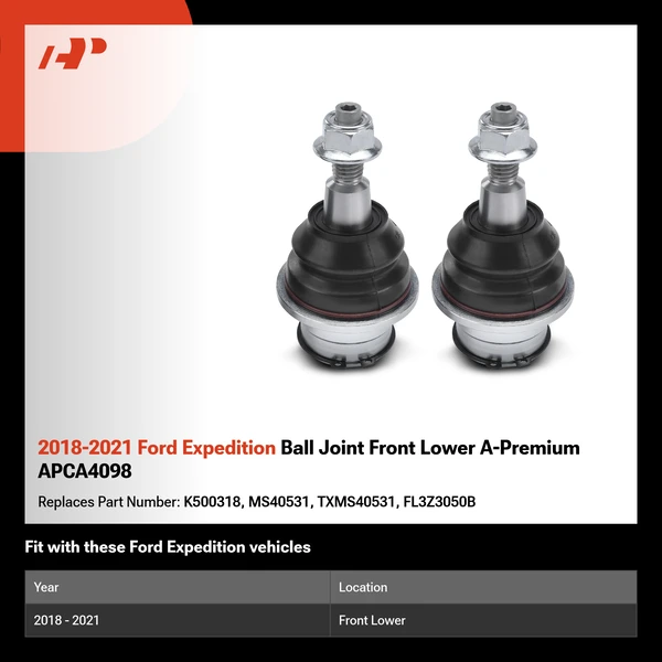 2018-2021 Ford Expedition Ball Joint Front Lower A-Premium APCA4098