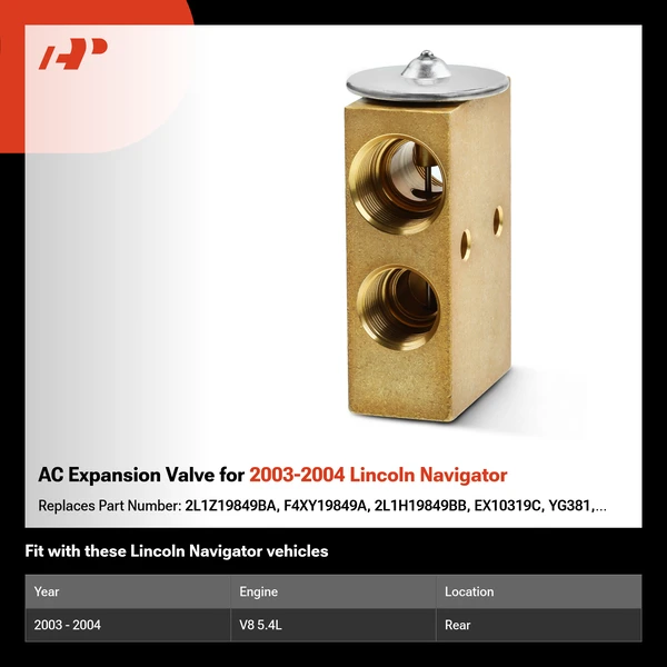 AC Expansion Valve for 2003-2004 Lincoln Navigator