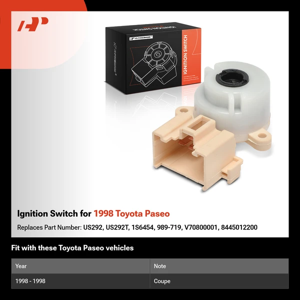Ignition Switch for 1998 Toyota Paseo