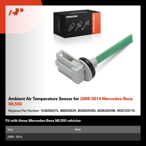 Ambient Air Temperature Sensor for 2008-2014 Mercedes-Benz ML550