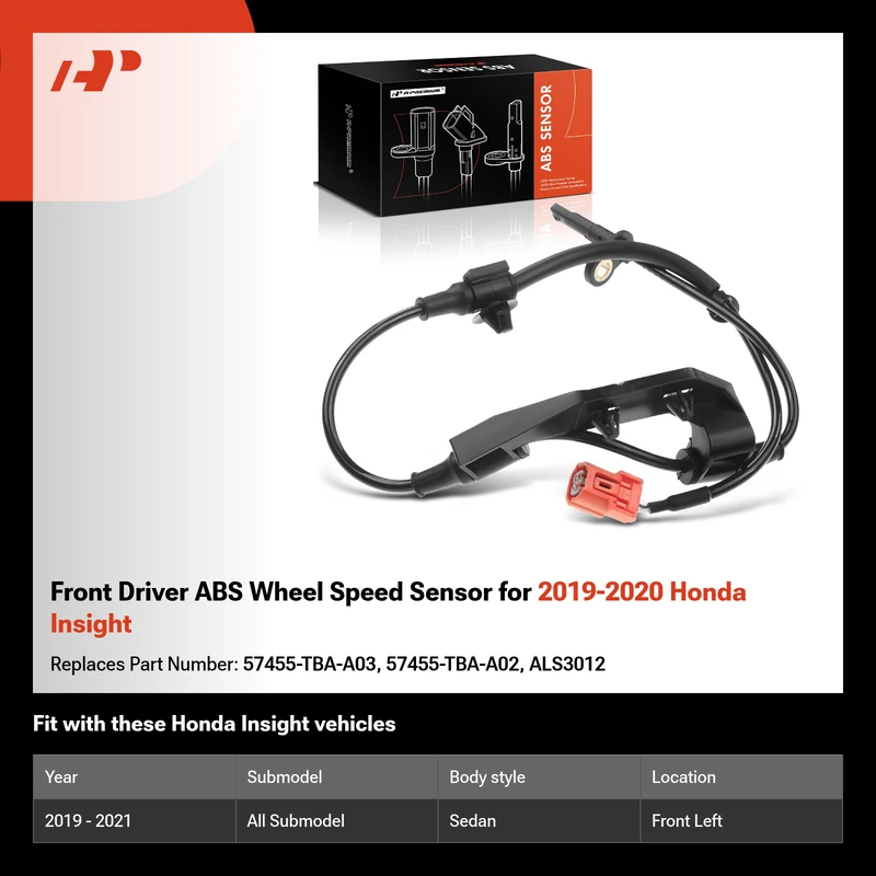 Front Driver ABS Wheel Speed Sensor for 2019-2020 Honda Insight