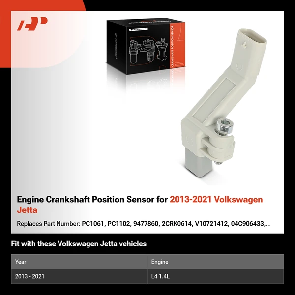 Engine Crankshaft Position Sensor for 2013-2021 Volkswagen Jetta
