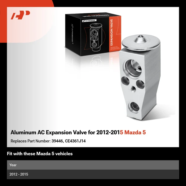 Aluminum AC Expansion Valve for 2012-2015 Mazda 5