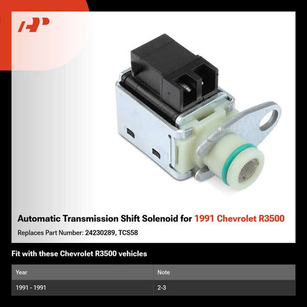Automatic Transmission Shift Solenoid for 1991 Chevrolet R3500
