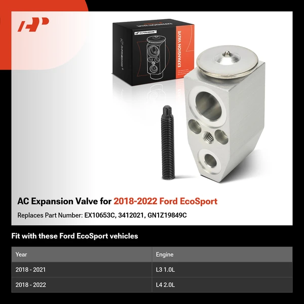 AC Expansion Valve for 2018-2022 Ford EcoSport