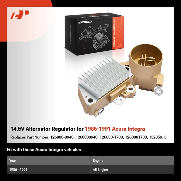 14.5V Alternator Regulator for 1986-1991 Acura Integra