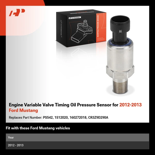 Engine Variable Valve Timing Oil Pressure Sensor for 2012-2013 Ford Mustang