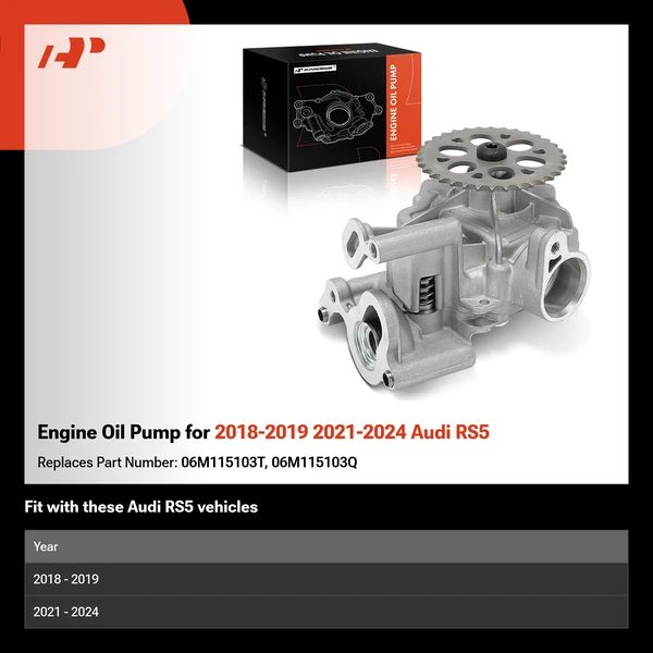 Engine Oil Pump for 2018-2019 2021-2024 Audi RS5
