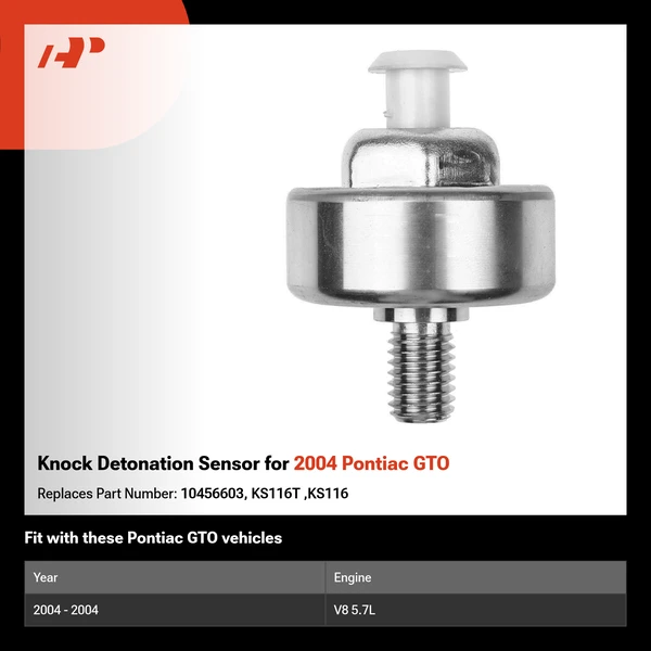 Knock Detonation Sensor for 2004 Pontiac GTO