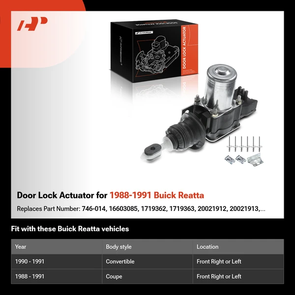 Door Lock Actuator for 1988-1991 Buick Reatta
