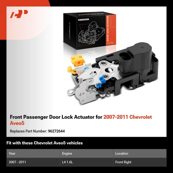 Front Passenger Door Lock Actuator for 2007-2011 Chevrolet Aveo5