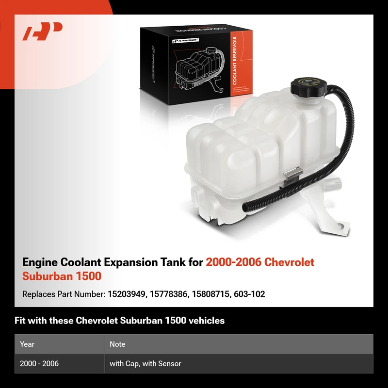 Engine Coolant Expansion Tank for 2000-2006 Chevrolet Suburban 1500
