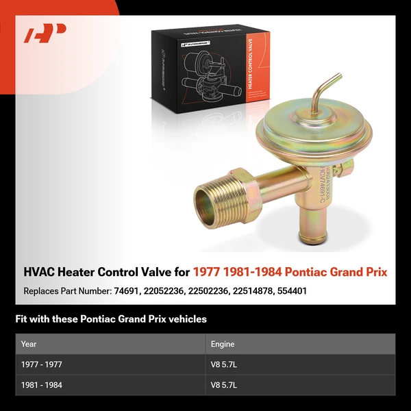 HVAC Heater Control Valve for 1977 1981-1984 Pontiac Grand Prix