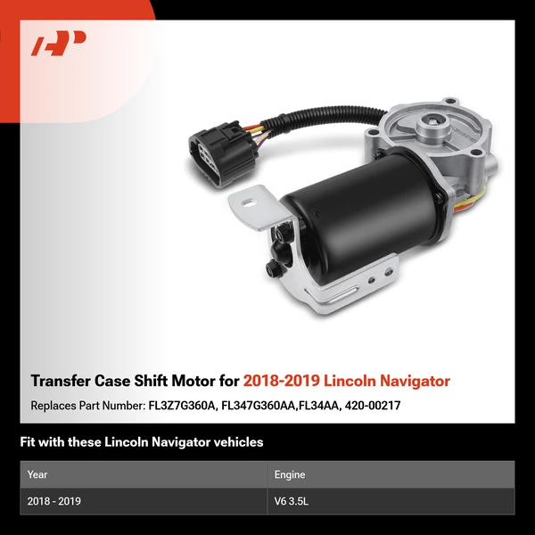 Transfer Case Shift Motor for 2018-2019 Lincoln Navigator
