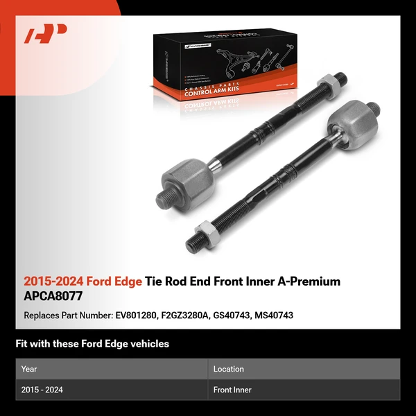 2015-2024 Ford Edge Tie Rod End Front Inner A-Premium APCA8077