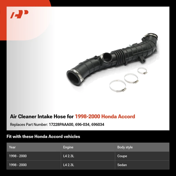 Air Cleaner Intake Hose for 1998-2000 Honda Accord