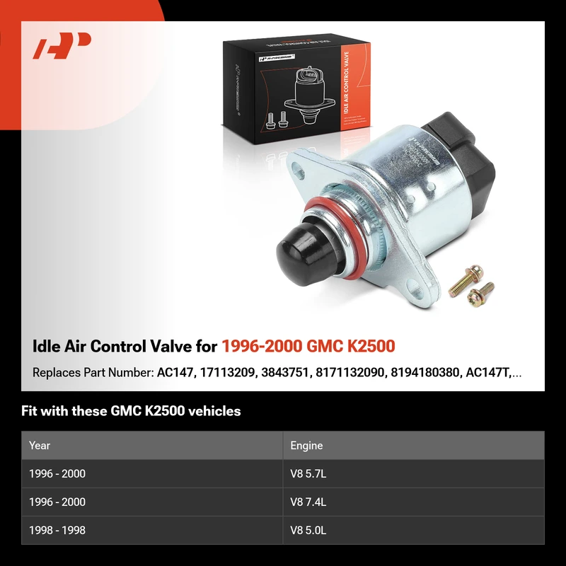 Idle Air Control Valve for 1996-2000 GMC K2500