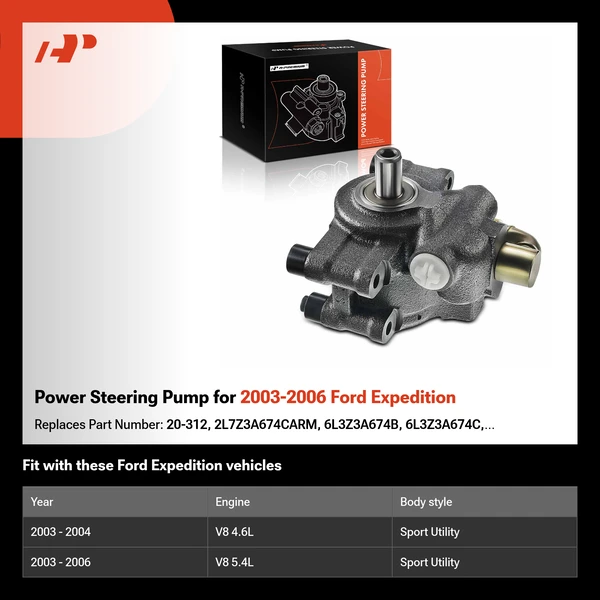Power Steering Pump for 2003-2006 Ford Expedition