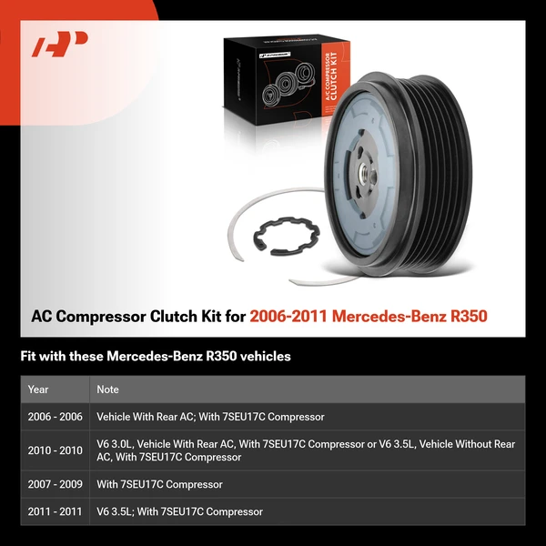 AC Compressor Clutch Kit for 2006-2011 Mercedes-Benz R350