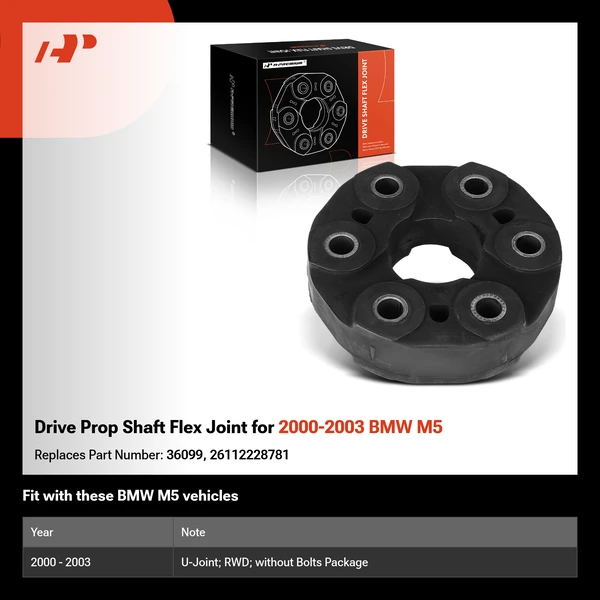 Drive Prop Shaft Flex Joint for 2000-2003 BMW M5