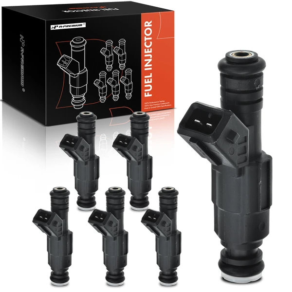 6-Pc Fuel Injector 2-Blade Terminal A-Premium APFI109