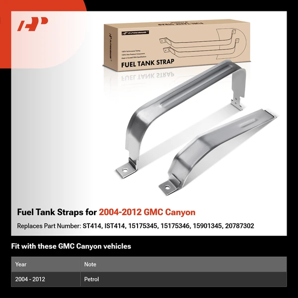 Fuel Tank Straps for 2004-2012 GMC Canyon