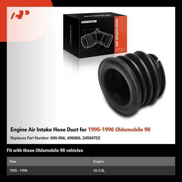 Engine Air Intake Hose Duct for 1995-1996 Oldsmobile 98
