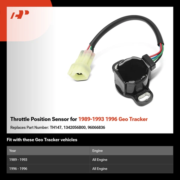 Throttle Position Sensor for 1989-1993 1996 Geo Tracker