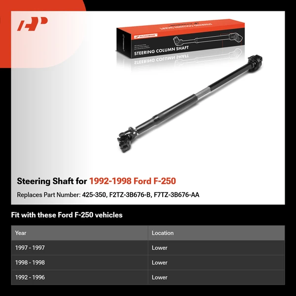 Steering Shaft for 1992-1998 Ford F-250