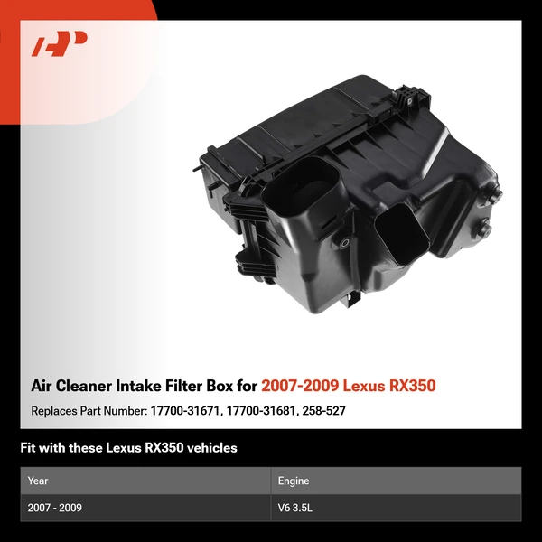 Air Cleaner Intake Filter Box for 2007-2009 Lexus RX350
