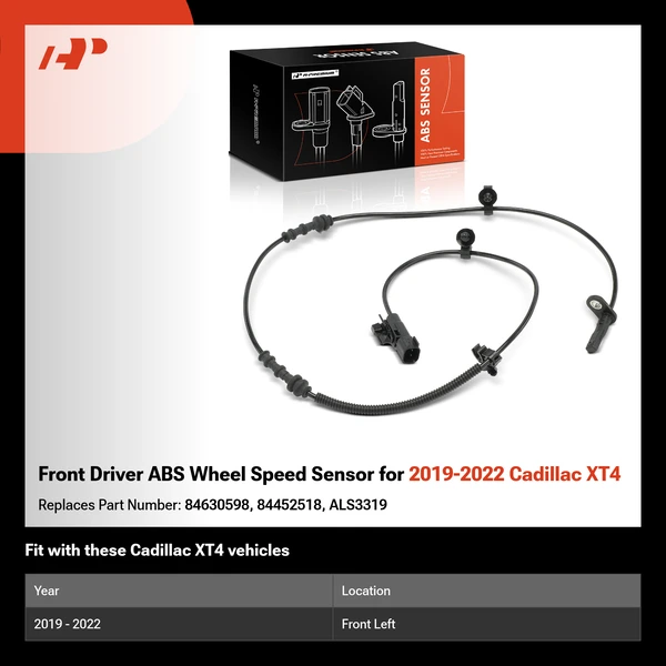 Front Driver ABS Wheel Speed Sensor for 2019-2022 Cadillac XT4