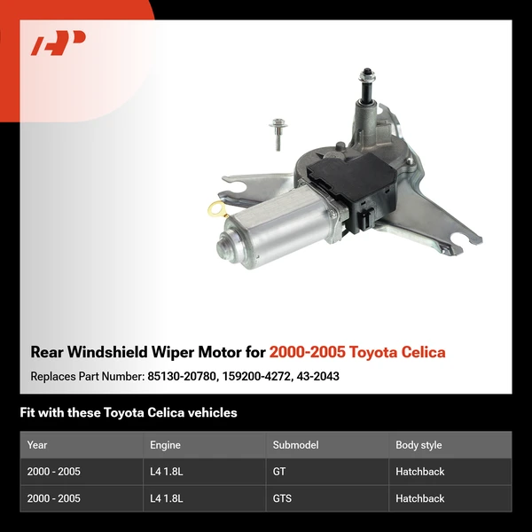 Rear Windshield Wiper Motor for 2000-2005 Toyota Celica