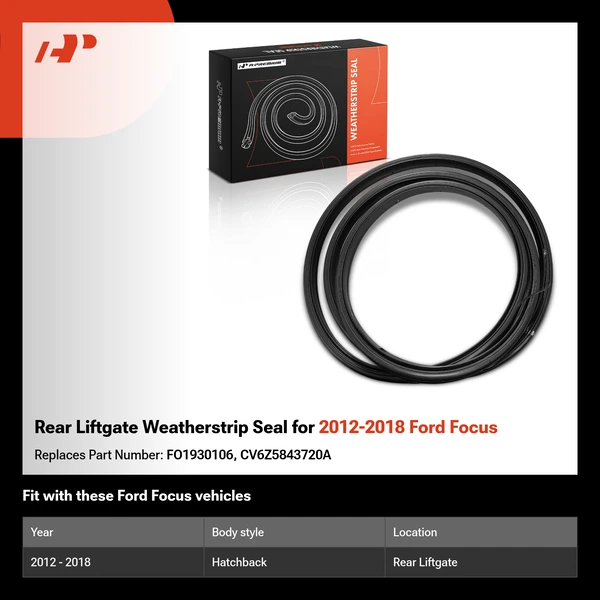 Rear Liftgate Weatherstrip Seal for 2012-2018 Ford Focus