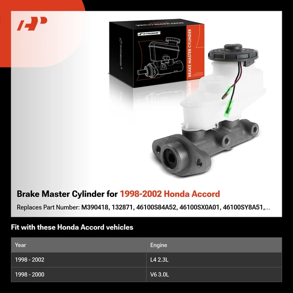 Brake Master Cylinder for 1998-2002 Honda Accord