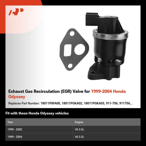 Exhaust Gas Recirculation (EGR) Valve for 1999-2004 Honda Odyssey