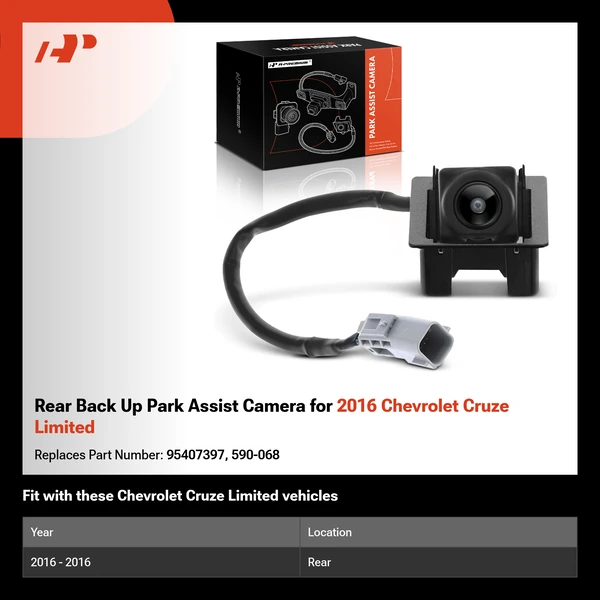 Rear Back Up Park Assist Camera for 2016 Chevrolet Cruze Limited