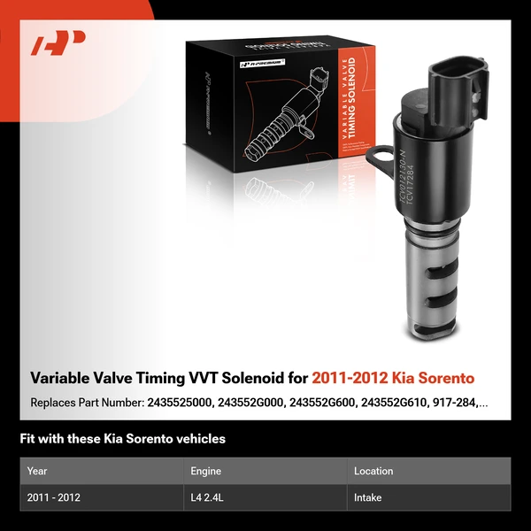 Variable Valve Timing VVT Solenoid for 2011-2012 Kia Sorento