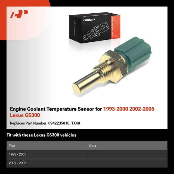 Engine Coolant Temperature Sensor for 1993-2000 2002-2006 Lexus GS300