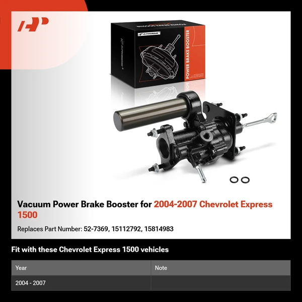 Vacuum Power Brake Booster for 2004-2007 Chevrolet Express 1500