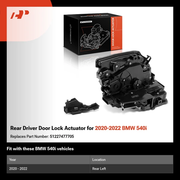 Rear Driver Door Lock Actuator for 2020-2022 BMW 540i